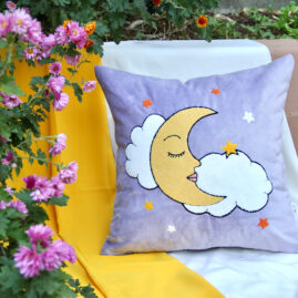 lilac throw pillow